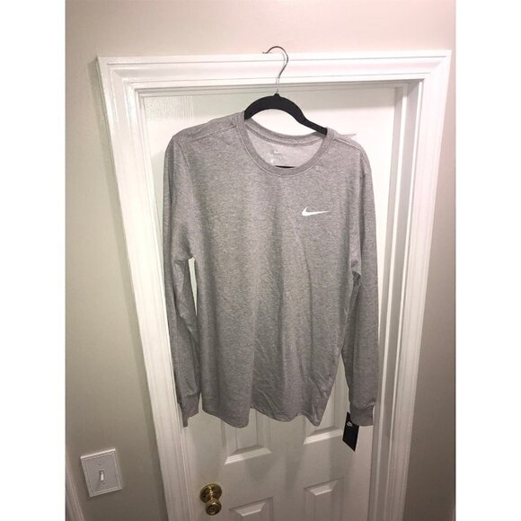 Nike Long sleeve Mens Gray T-Shirt - Picture 2 of 7